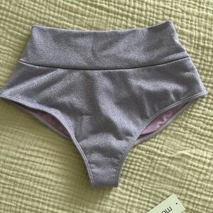 Montce lilac sparkle high rise bikini